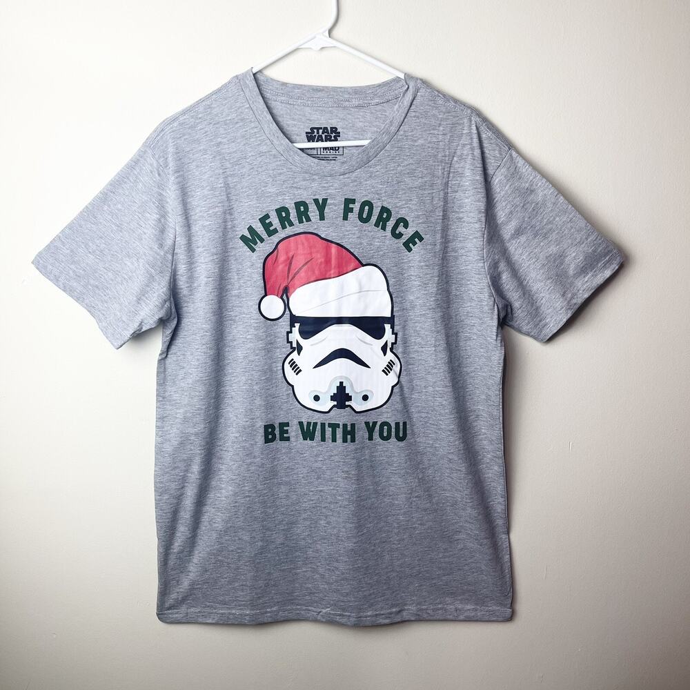 Star Wars Mad Engine Gray Round Neck‎ Shirt T-shirt For Men, Large,Grey